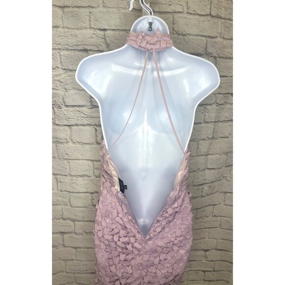 Bardot Gemme Dress Lace Halter Ladies Size 8 Lavender Lilac Color - Picture 4 of 16